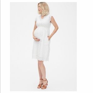 2019 Gap Maternity Eyelet Cotton Dress